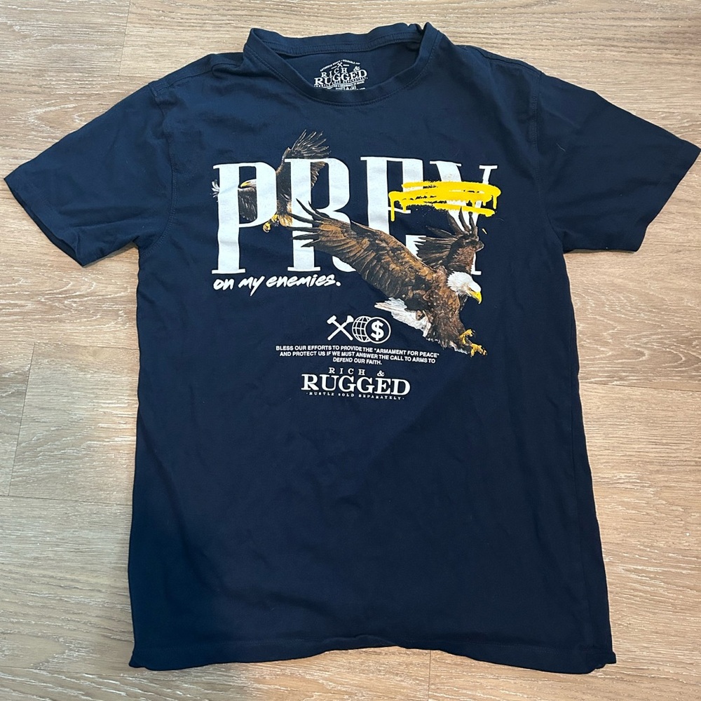 Blue hawk tee shirt